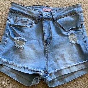 Booty lifting denim Jean shorts